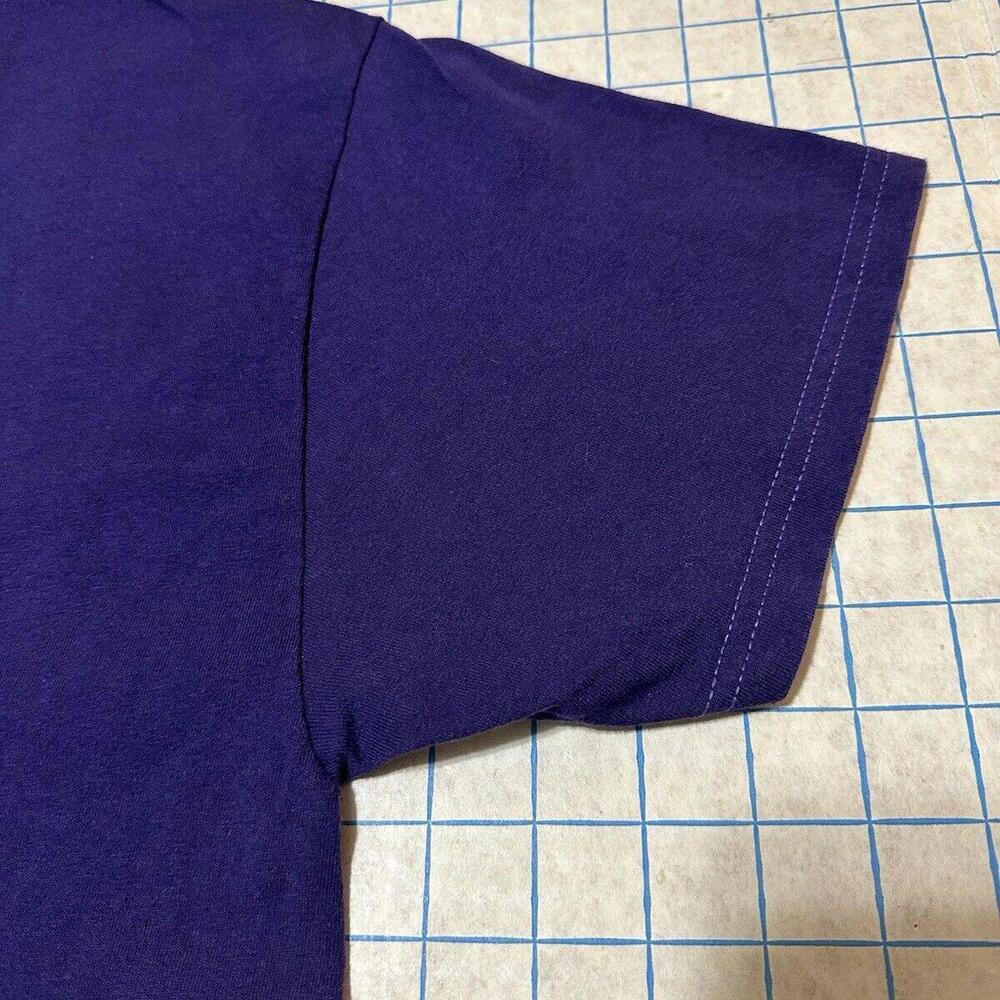 UW Washington Huskies Purple 80’s Wolf T-Shirt Men’s Size Large Y2K VTG Champion - Picture 11 of 13
